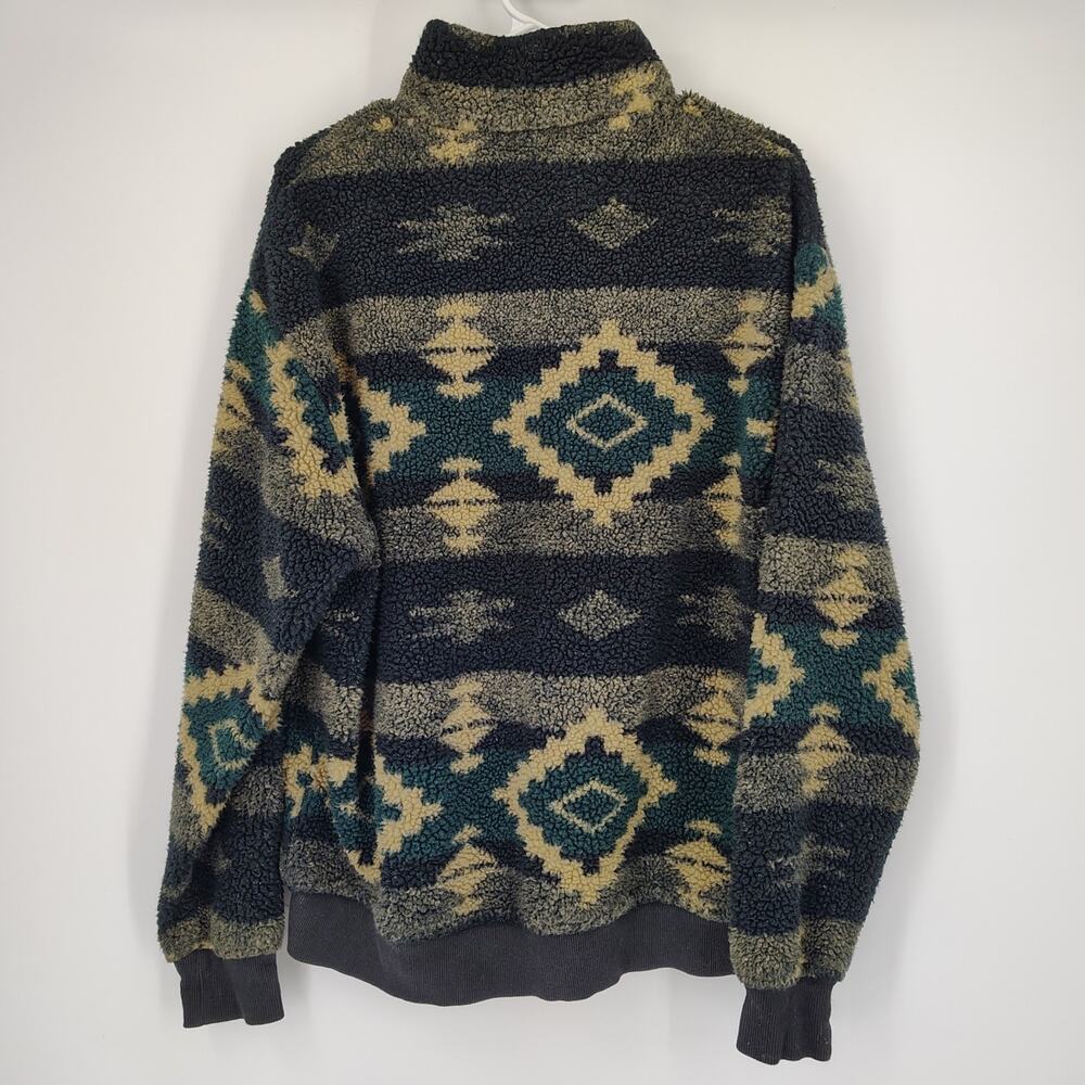 Vintage Polo Ralph Lauren Sweater Aztec Southwestern Sherpa Fleece Pullover L - Picture 3 of 12
